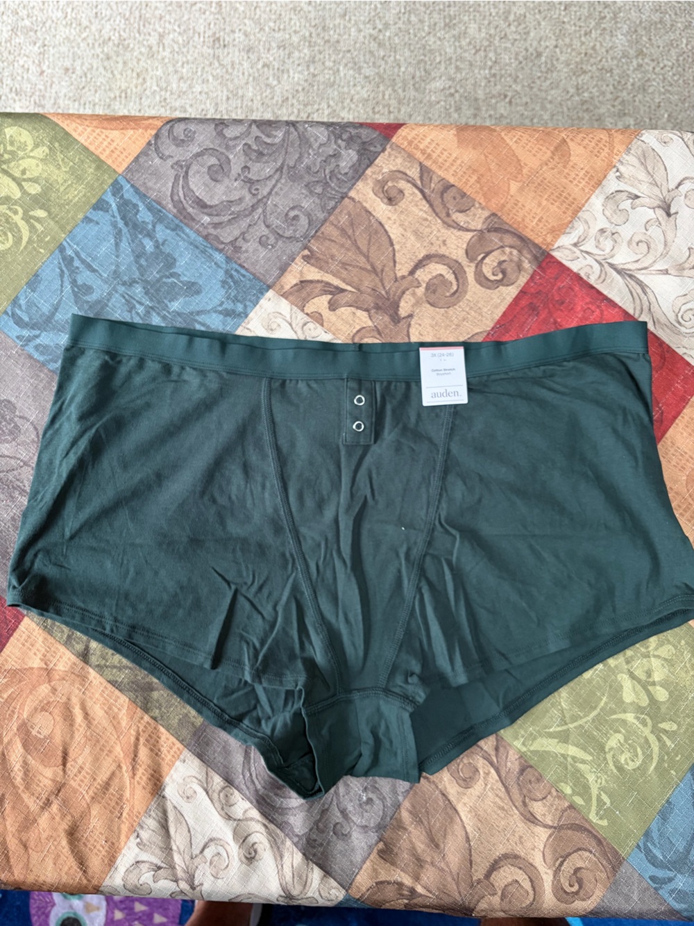 Auden Dark Green Seamless Crop Camisole